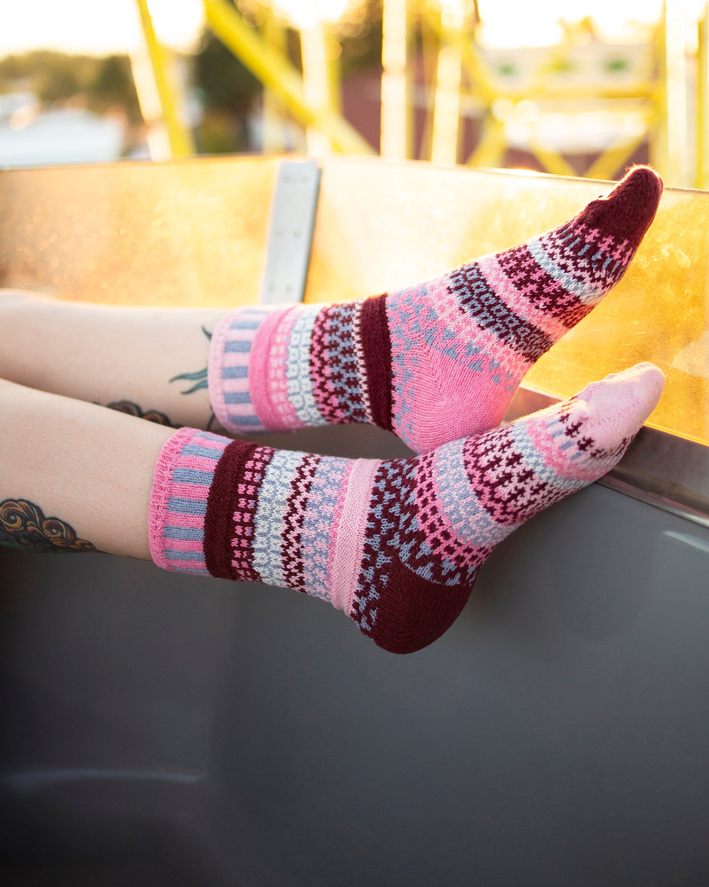 Alpenrose Crew Socks