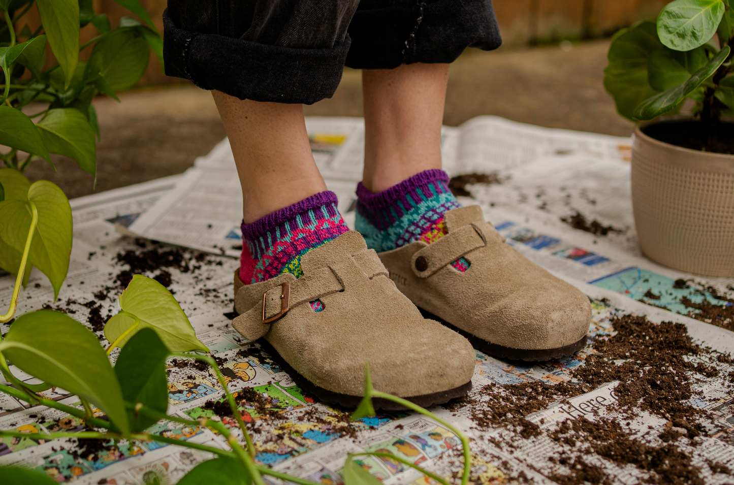 Morning Glory Ankle Socks