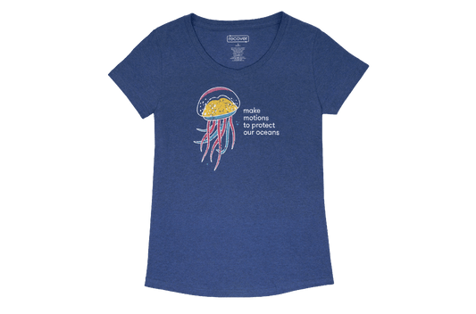 Women's V-Neck T-Shirt: Oceans